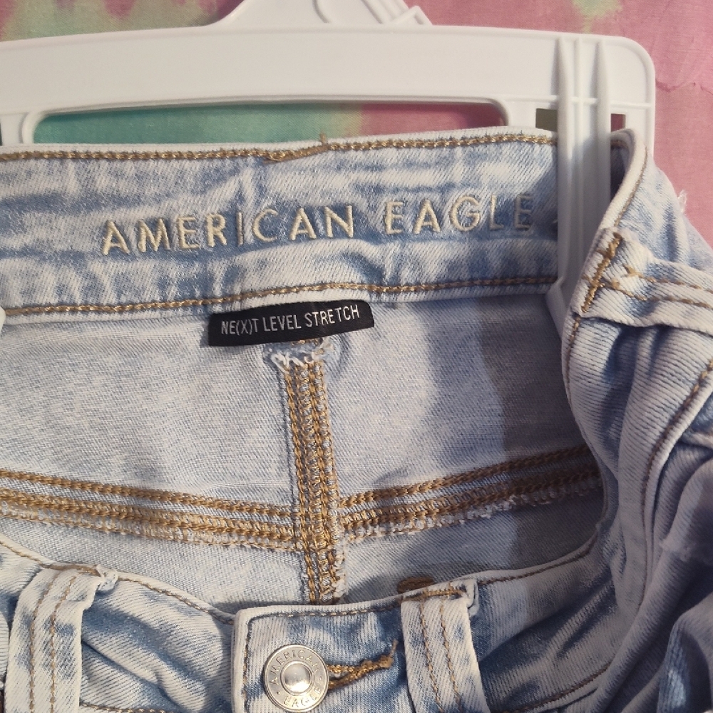 American Eagle Outfitters Light Blue Flare Jeans - Picture 5 of 6